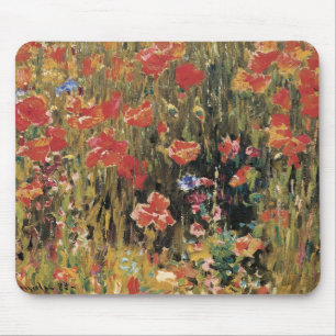 Tapis De Souris Coquelicots par Robert Vonnoh, Impressionnisme Vin