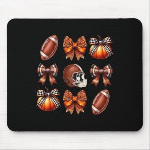 Tapis De Souris Coquette Bow American Football Jour Thanksgiving