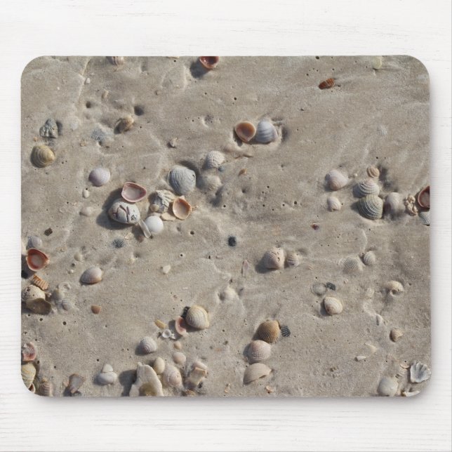 Tapis De Souris Coquillages dans le sable humide (Devant)