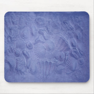 Tapis De Souris Coquilles bleues