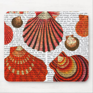 Tapis De Souris Coquilles rouges de palourde