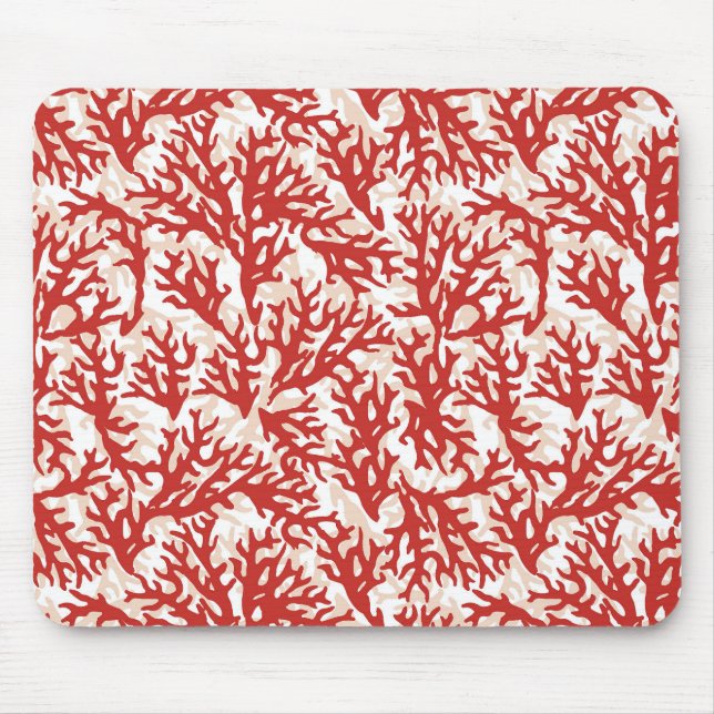 Tapis De Souris Corail rouge Motif 2 (Devant)