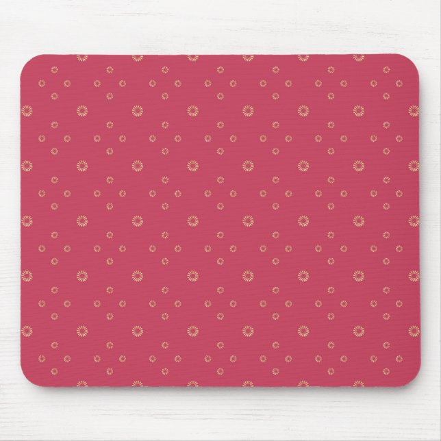 Tapis De Souris Coral | Golden Zinnia Sun (Devant)
