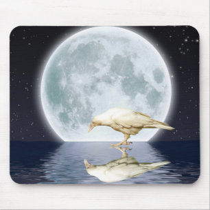 Tapis De Souris Corbeau blanc rare ~ 2010
