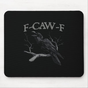 Tapis De Souris Corbeau, F-Caw-F Drôle d'oiseau de style classique