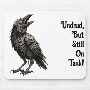 Tapis De Souris Corbeau Zombifié