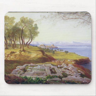 Tapis De Souris Corfou de l'ascension, c.1856-64 (huile sur la