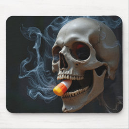 Tapis De Souris Corne de bonbons crâne