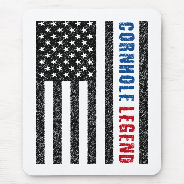 Tapis De Souris Cornhole Legend USA (Devant)