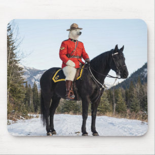 Tapis De Souris Corporal de la GRC ours polaire à cheval