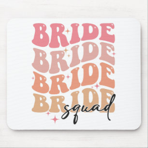 Tapis De Souris Cortège de Mariée Thème Groovy Enterrement de Vie 