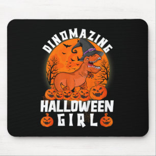 Tapis De Souris Cos Dinomazing Halloween Fille Dinosaure Drôle