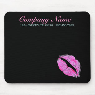 Tapis De Souris cosmetologist rose moderne de maquilleur de lèvres