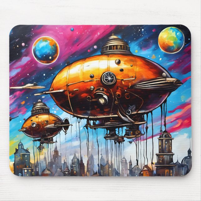Tapis De Souris Cosmic Airship (Devant)