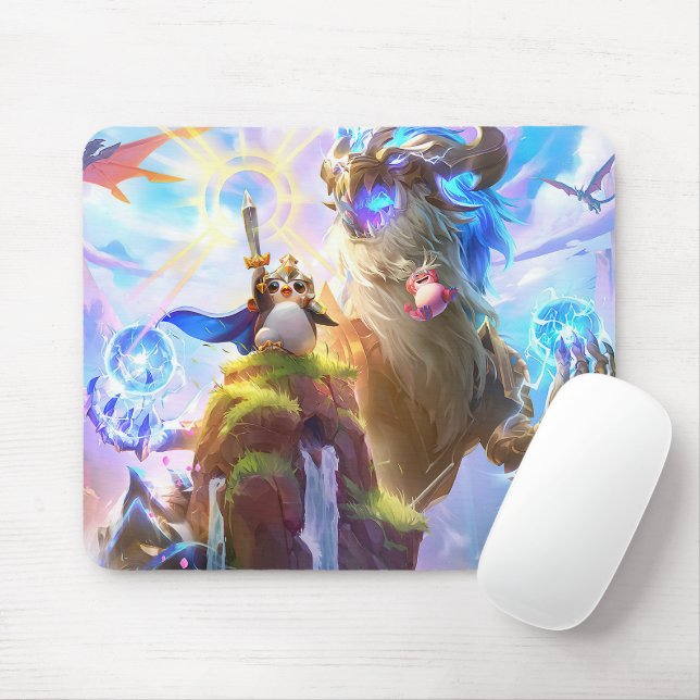 Tapis De Souris Cosmic Dragon Gaming Mousepad | Personnalisable  (Avec souris)