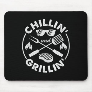 Tapis De Souris Costume Chillin Et Grillin Drôle De Papa Grillant 