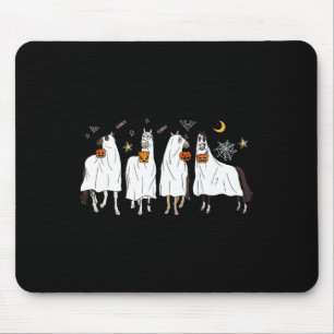 Tapis De Souris Costume Citrouille Halloween Horse Ghost Boo Pour