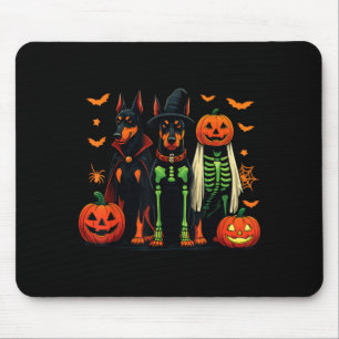 Tapis De Souris Costume de chien drôle de sorcière fantôme momie D