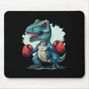 Tapis De Souris Costume de dinosaure de boxe pour enfants drôles a