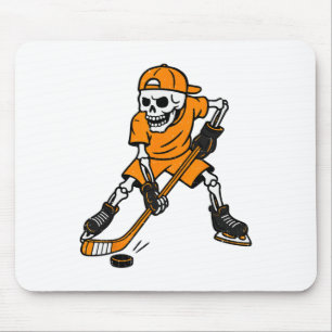 Tapis De Souris Costume de Halloween squelette de hockey garçons a