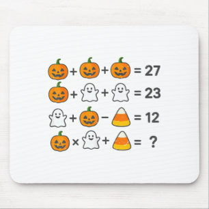 Tapis De Souris Costume de professeur de mathématiques d'Halloween