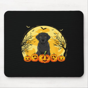 Tapis De Souris Costume d'Halloween citrouilles chien Labrador noi