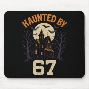 Tapis De Souris Costume d'Halloween de 67 Meme hanté par 6-7 Brain