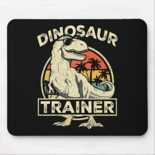 Tapis De Souris Costume d'Halloween de dresseur de dinosaures Rétr