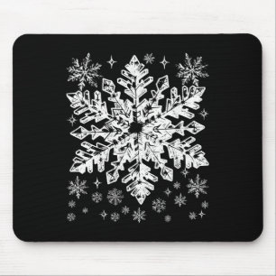 Tapis De Souris Costume Flocon de Neige Hiver Noël Correspondant H