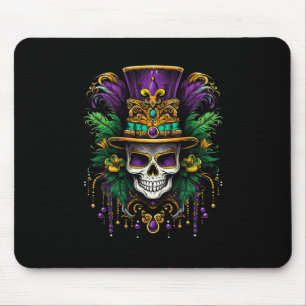 Tapis De Souris Costume Mardi Gras Crâne de Sucre Carnaval Nouvell