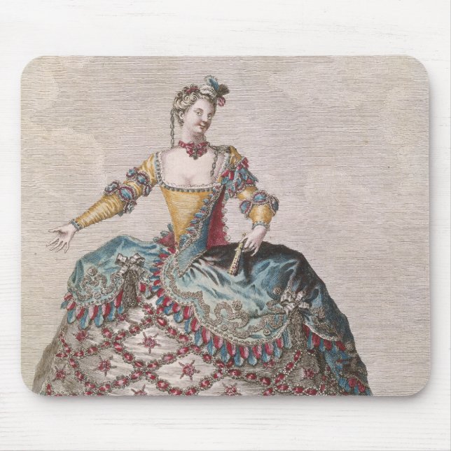 Tapis De Souris Costume pour une femme indienne (Devant)