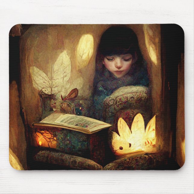 Tapis De Souris Cosy Fairy Book Nook (Devant)