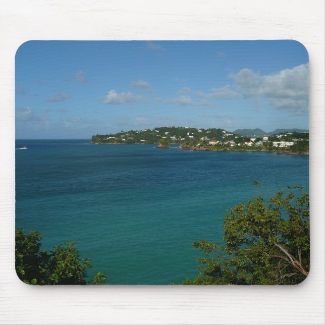 Tapis De Souris Côte de Sainte-Lucie - Caraïbes Photo de vacances (Devant)