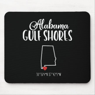 Tapis De Souris Côte du Golfe Alabyma Destination de vacances
