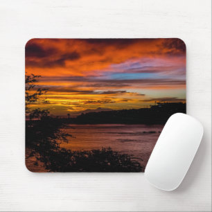 Tapis De Souris Coucher de soleil à Praia, Cap Vert