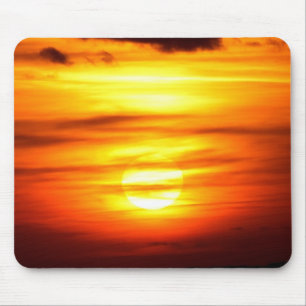 Tapis De Souris coucher de soleil d'automne