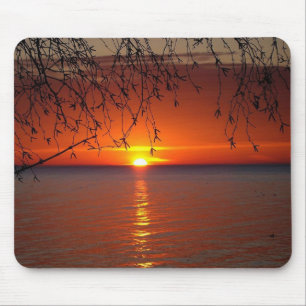 Tapis De Souris Coucher de soleil des Grands Lacs par Bobby Mikul