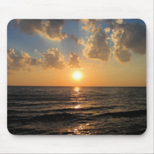 Tapis De Souris Coucher de soleil du lac Supérieur