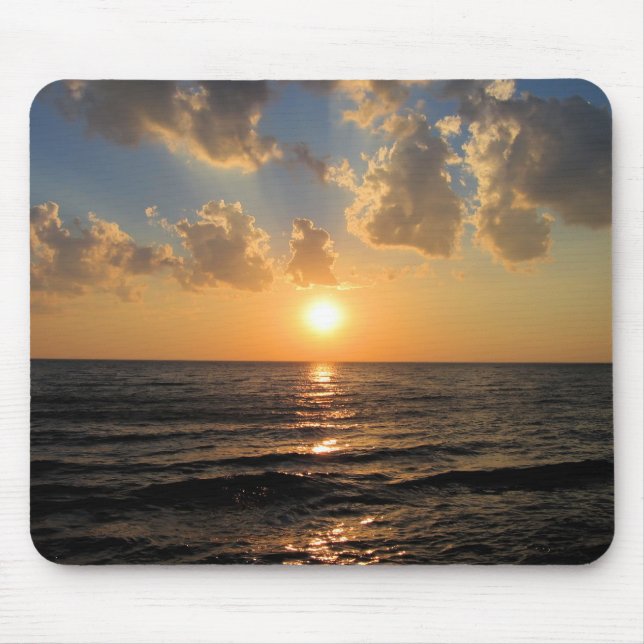 Tapis De Souris Coucher de soleil du lac Supérieur (Devant)