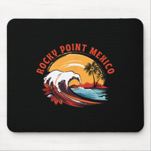 Tapis De Souris Coucher de soleil rétro à Rocky Point au Mexique S