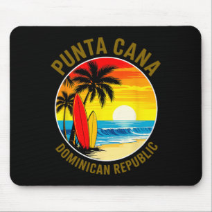 Tapis De Souris Coucher de soleil sur la plage de Punta Cana en Ré