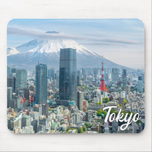 Tapis De Souris Coucher de soleil sur Tokyo, Japon
