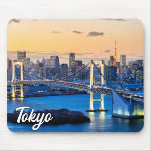 Tapis De Souris Coucher de soleil sur Tokyo, Japon