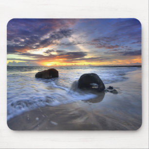 Tapis De Souris Coucher du soleil à la plage de Kedonganan