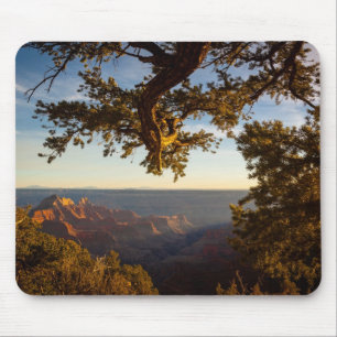 Tapis De Souris Coucher du soleil au-dessus de canyon grand