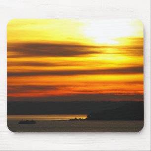 Tapis De Souris Coucher du soleil au-dessus de Puget Sound