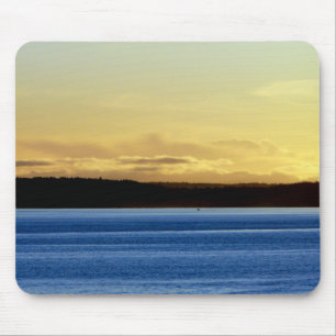 Tapis De Souris Coucher du soleil au-dessus d'île de Bainbridge