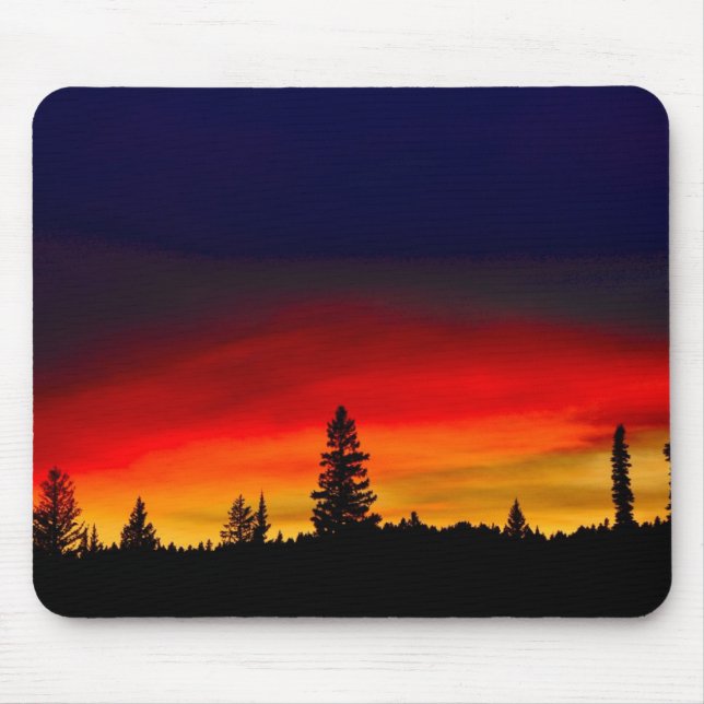 Tapis De Souris Coucher du soleil de Yellowstone (Devant)