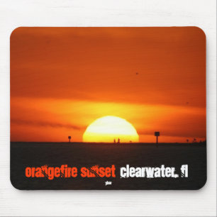 Tapis De Souris Coucher du soleil d'OrangeFire par Ybor