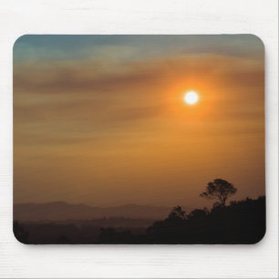 Tapis De Souris Coucher du soleil du feu de brousse